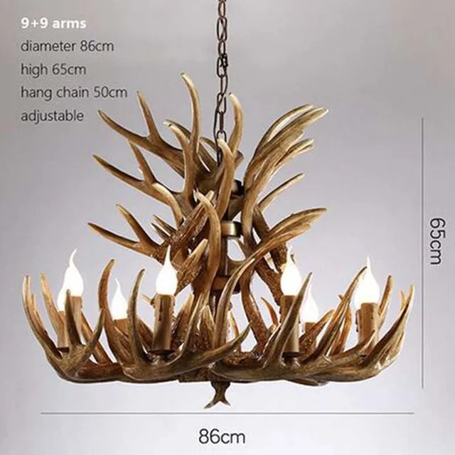 DecorBites™ Antler Pendant Chandelier for Home Decor and Lighting Fixtures