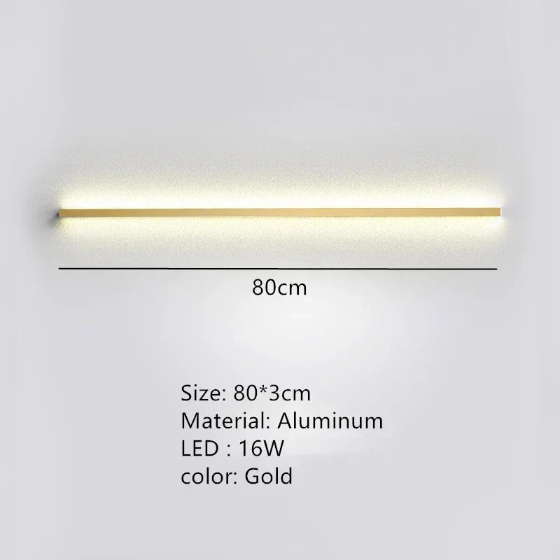 DecorBites™ LED Wall Lights Dimming Switch Black Gold White Metal Sconces Bedroom Aisle Lamp