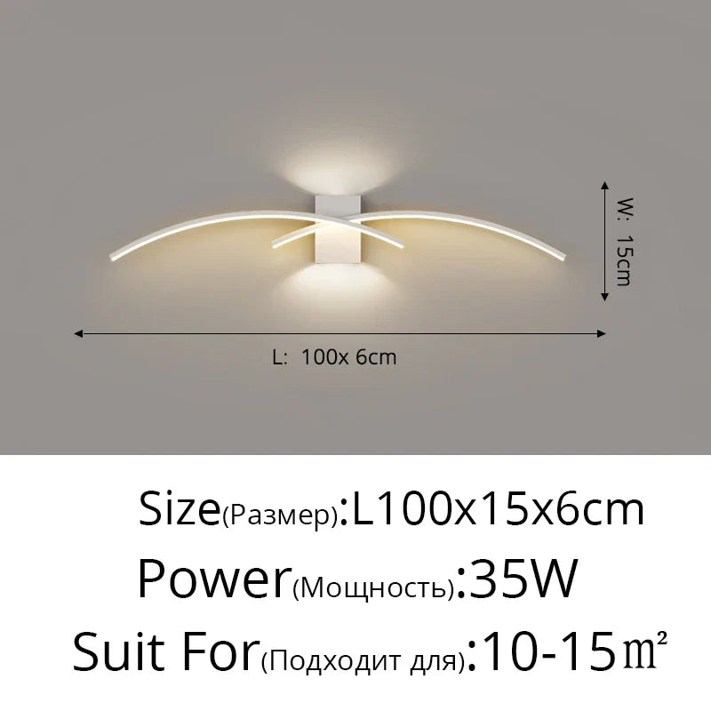 DecorBites™ LED Wall Lamp: Modern Long Strip Design for Aisle, Bedroom, Closets - Indoor Sconces Lighting