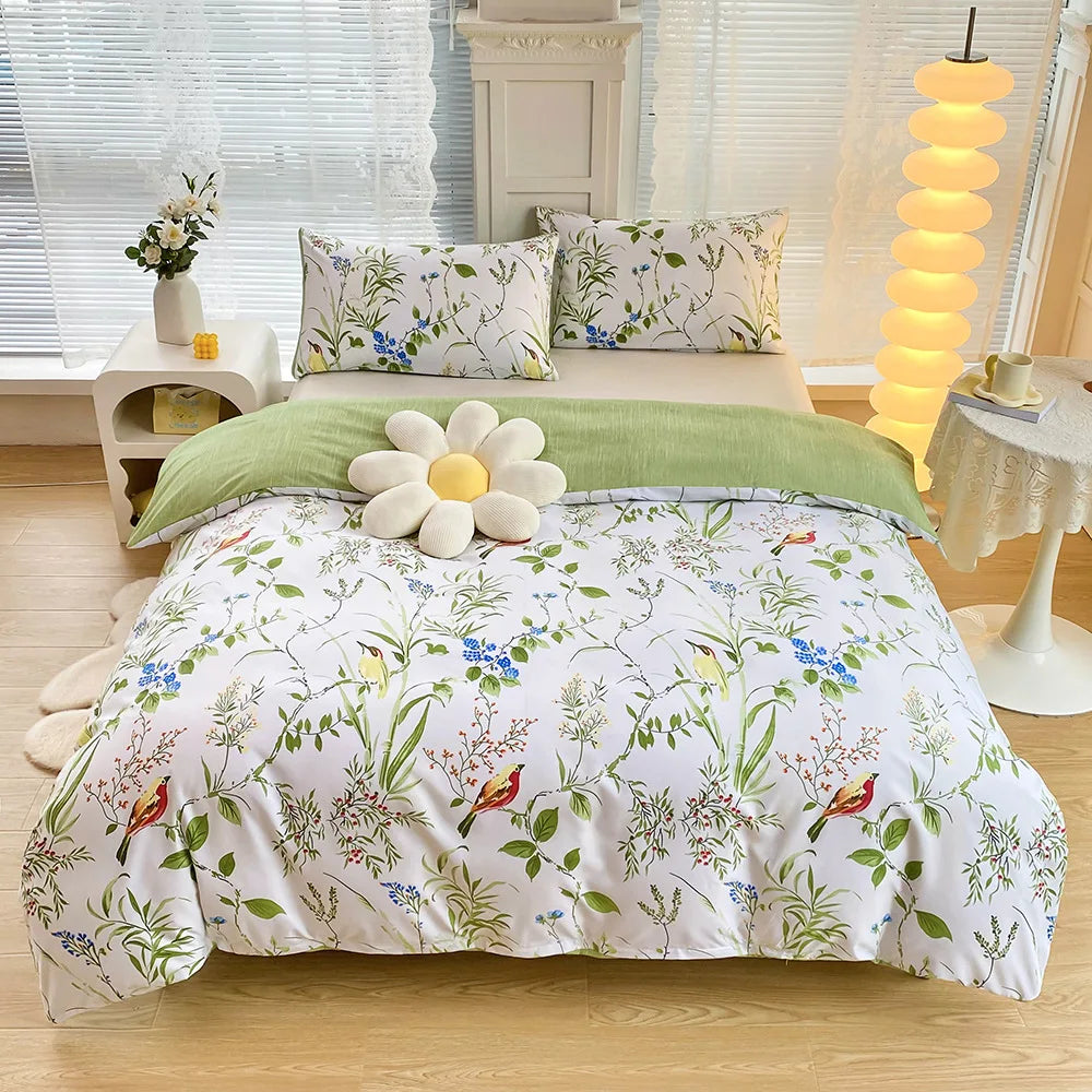 DecorBites™ Blue Starry Sky Duvet Cover Set with Pillowcases - Queen/King Size