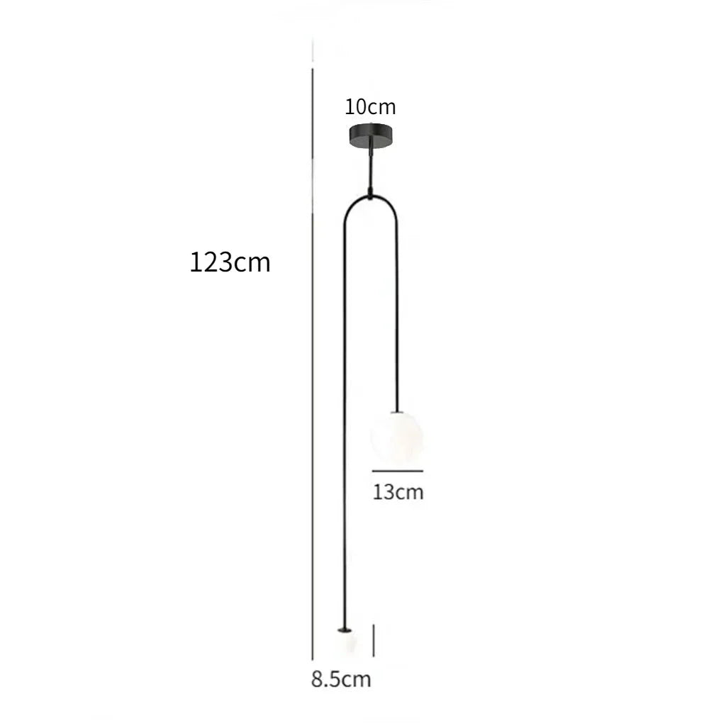 DecorBites™ Double Head Glass Ball Pendant Light for Hotel Bedroom & Bathroom