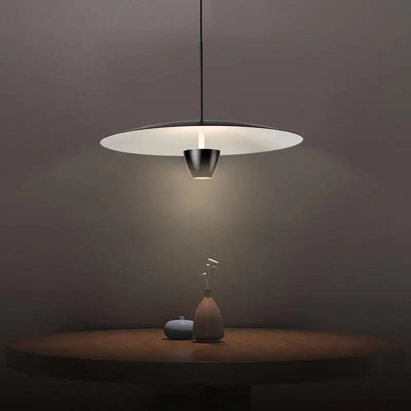 DecorBites™ Black LED Hanging Light: Modern Nordic Minimalist Design for Restaurant, Bar, Hotel.