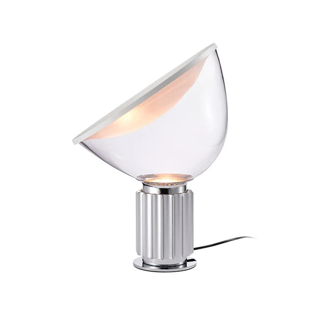 DecorBites™ Aluminum LED Desk Lamp Glass Shade High-end Decor Lighting