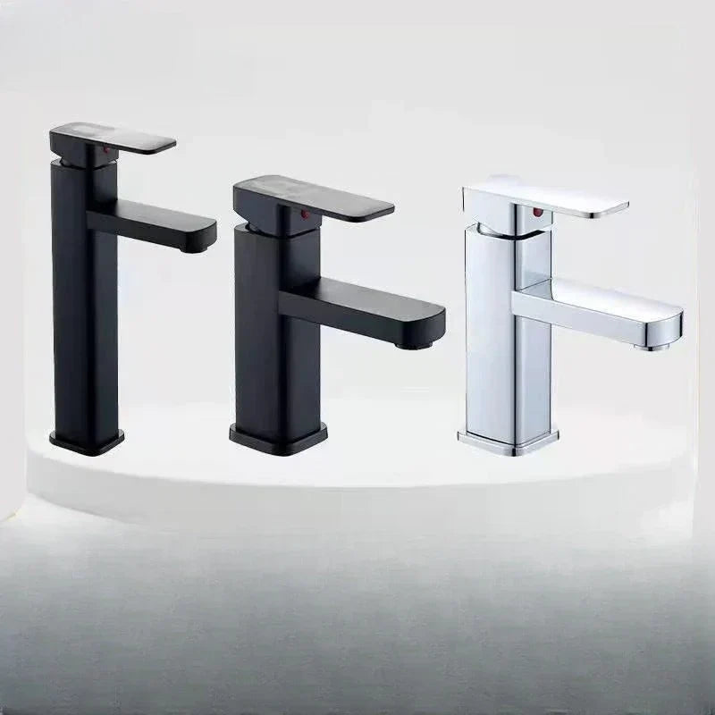DecorBites™ Black Basin Faucet Two-in-One Hot Cold Mixer for Bathroom Sink