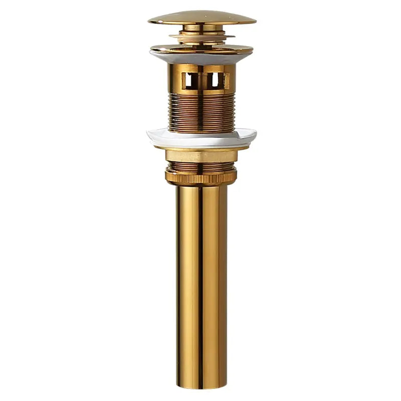 DecorBites™ Brass Pop Up Bathroom Basin Waste Drain With Overflow/Without Overflow