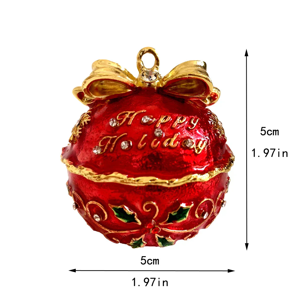 DecorBites™ Christmas Jewelry Trinket Box Wedding Ring Holder Dressing Table Decoration Gift