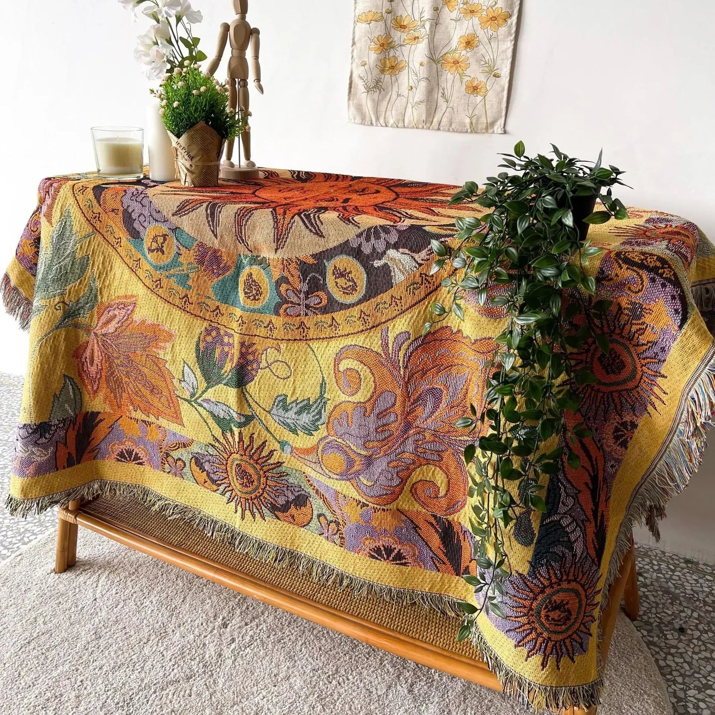 DecorBites™ Bohemian Camping Blanket - Multi-Functional Outdoor Essential