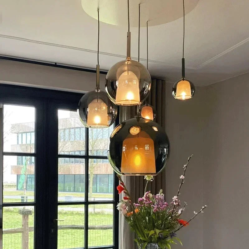 DecorBites™ Designer Glass Chandelier Pendant Light for Dining Room Kitchen Loft Home Decor
