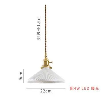DecorBites™ Blue Glass Pendant Light for Bedroom Dinning Living Room