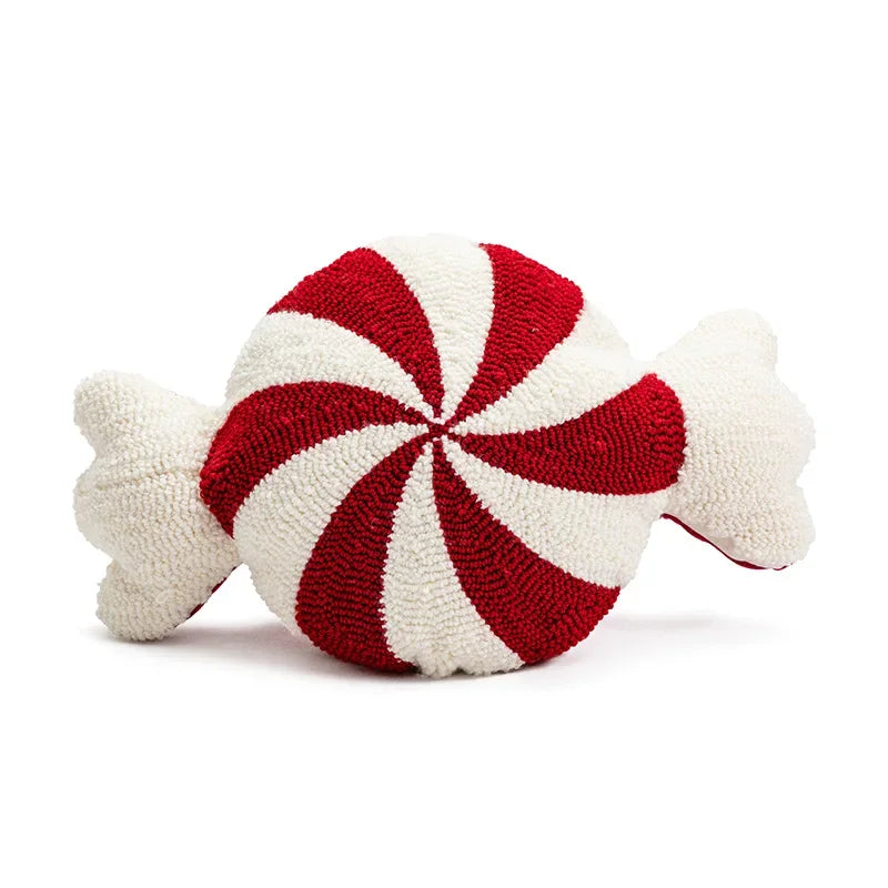 DecorBites™ Cartoon Christmas Pillow Covers: Festive Decor for Sofa - Embroidered Design