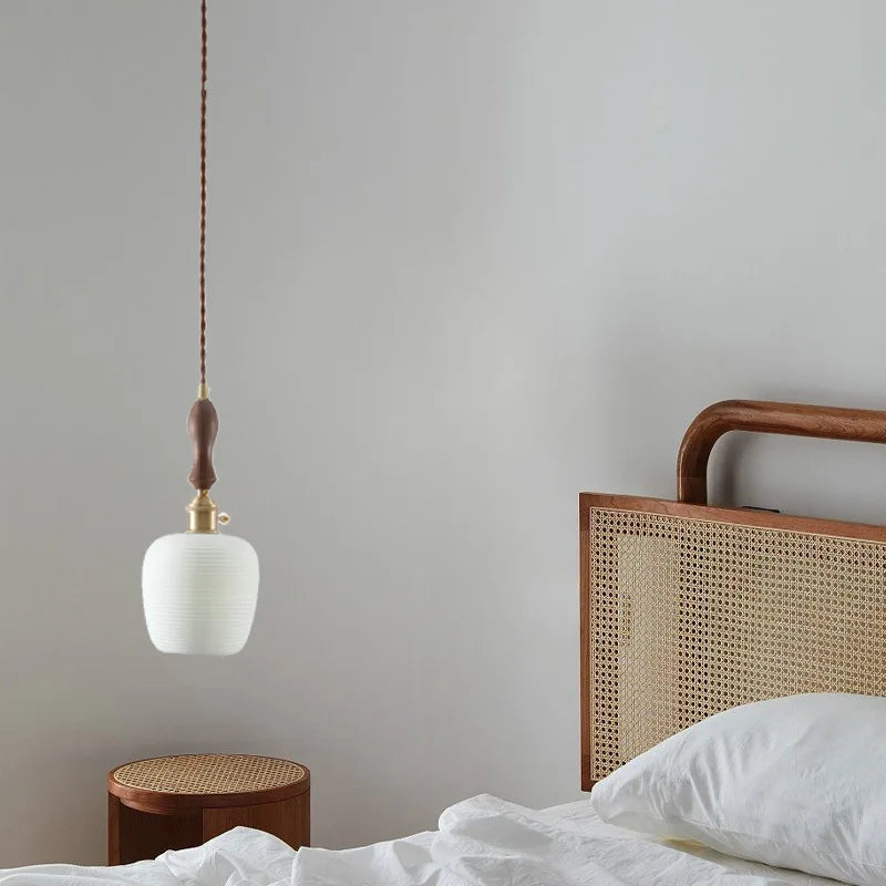 DecorBites™ Ceramic LED Hanging Pendant Light - Modern Nordic Design for Home Decor