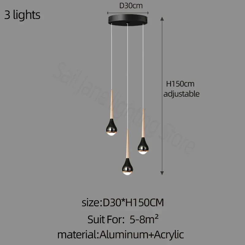 DecorBites™ Luxe Loft Chandelier: Nordic Modern Style for Living Room, Hotel, or Apartment