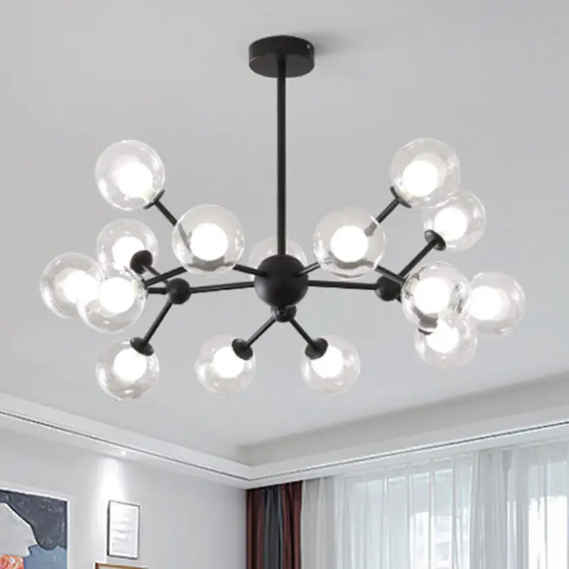 DecorBites™ Glass Ball Pendant Chandelier for Living Room Bedroom Dining Room