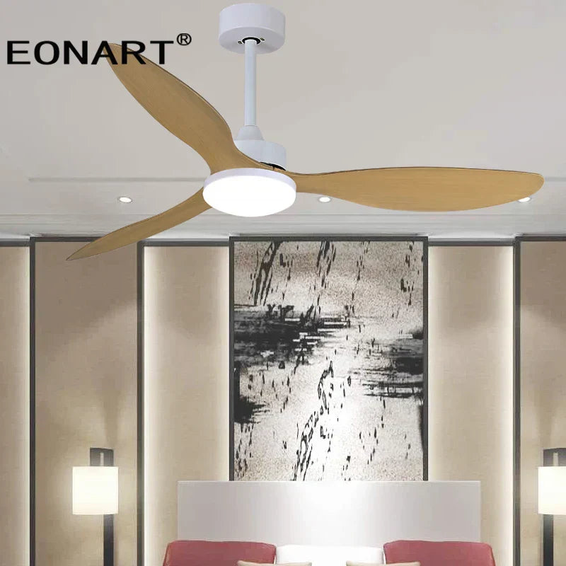 DecorBites™ 52" Fashion Plastic Blade Ceiling Fan with Lamp and Remote Control