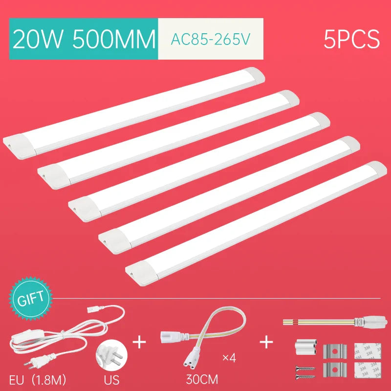 DecorBites™ LED Tube Light Fixture for Home Kitchen Bedroom Cabinet Indoor Lighting