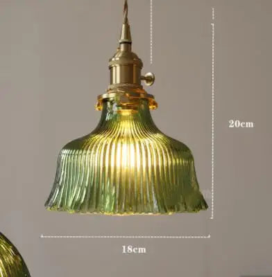 DecorBites™ Blue Glass Pendant Lights - Bedroom Dinning Living Room Fixtures