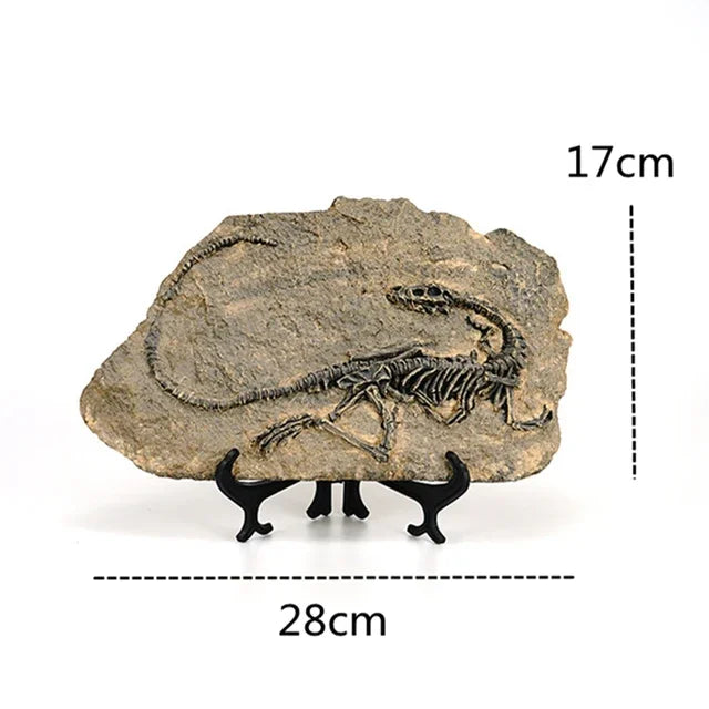 DecorBites™ Dino Fossil Resin Craft: Retro Animal Statue, Indoor Living Room Decor & Gift