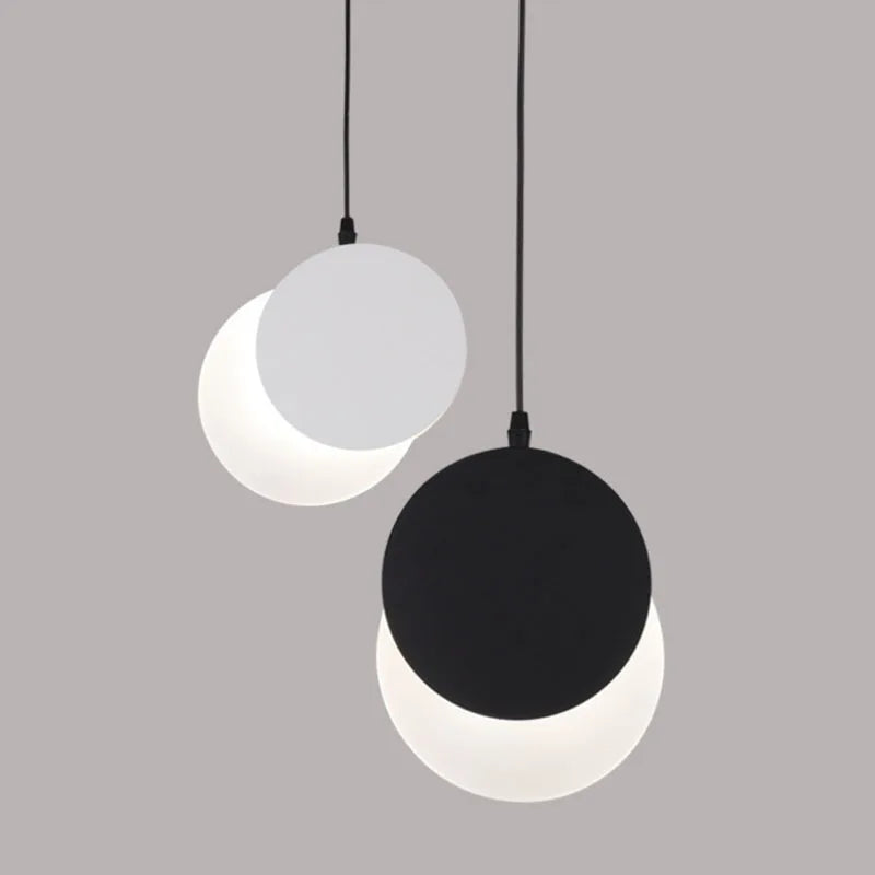 DecorBites™ Crescent Moon LED Pendant Chandelier for Modern Minimalist Decor