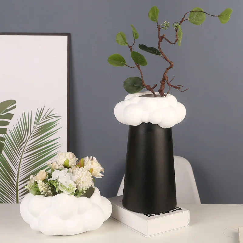DecorBites™ Abstract Patchwork Ceramic Vase Bubble Flower Pot Home Decor