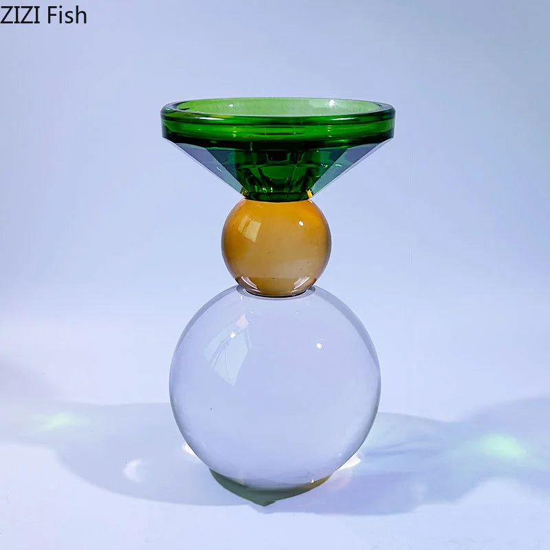 DecorBites™ Crystal Candle Holders: Romantic Candlestick & Wax Melt Burner for Modern Home Decor