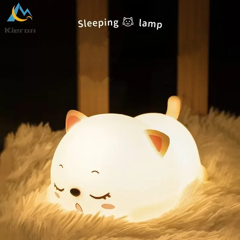 DecorBites™ Cat Silicone LED Night Light with Remote Control