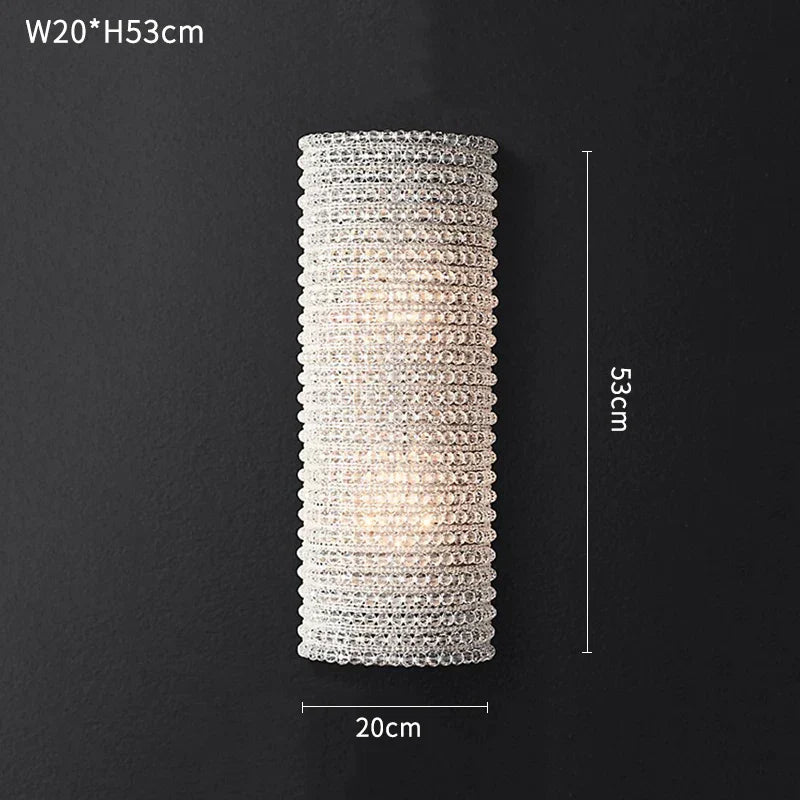 DecorBites™ Crystal Loft Chandelier: Modern Luxury Circle Pendant Lamp for Living Room Lighting