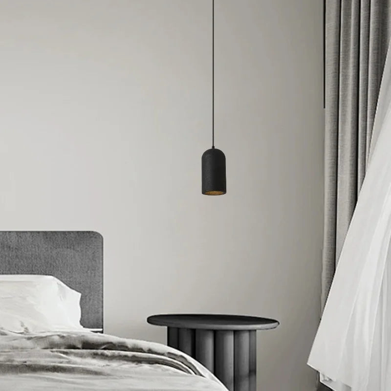 DecorBites™ Black Travertine LED Pendant Lamp for Modern Interior Lighting