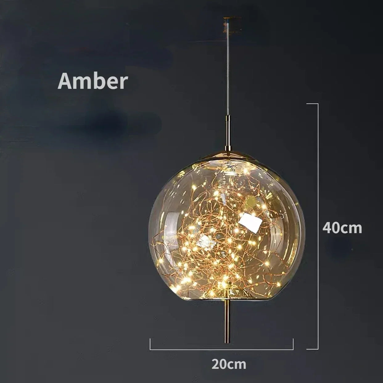 DecorBites™ Glass Pendant Lights: Modern LED Ceiling Chandelier for Bedroom & Bathroom