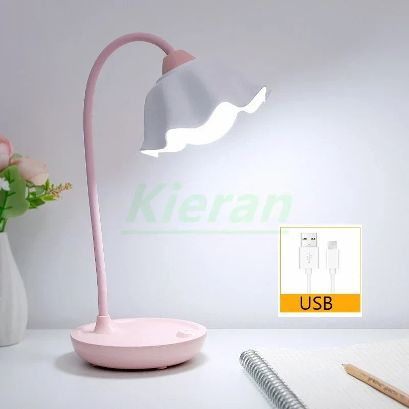 DecorBites™ Lotus Floor Lamp: Modern LED Desk Lamp for Bedroom Study Living Room