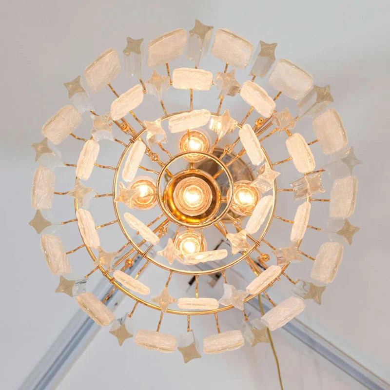 DecorBites™ Crystal Bedroom Pendant Lamp: Designer Luxury Glass Lighting for Living Room