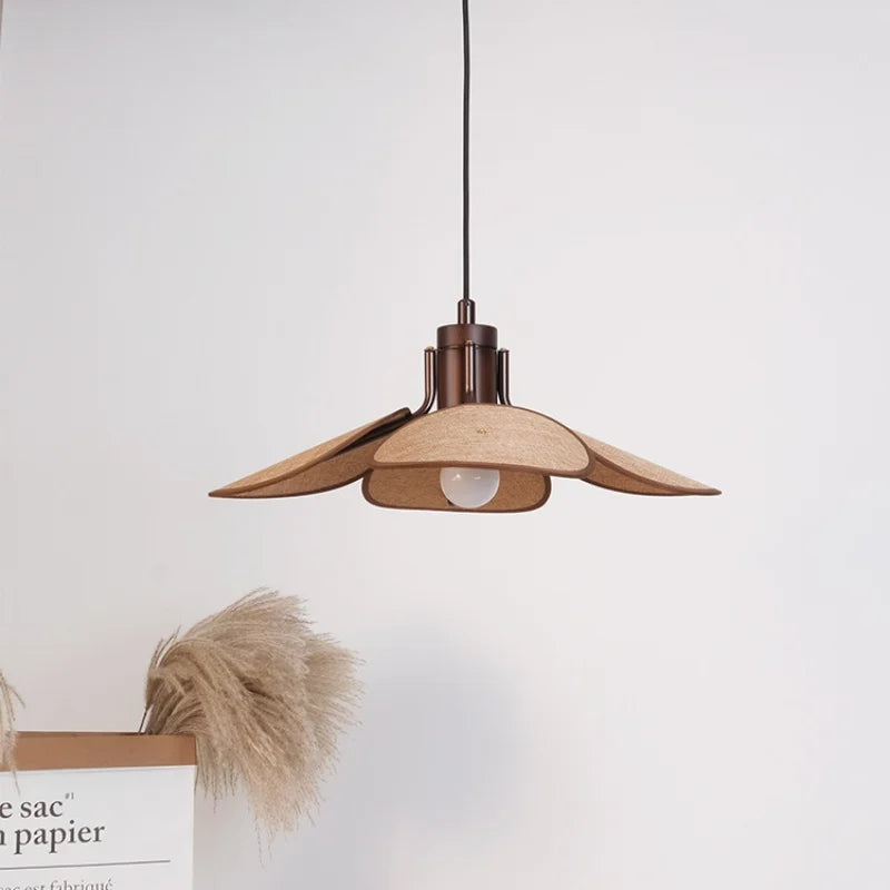 DecorBites™ Hat Pendant Light: Retro Minimalist E27 LED Hanging Lamp for Dining Room