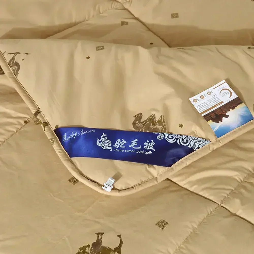 DecorBites™ Camel Hair Quilted Blanket Comforter Single King Size