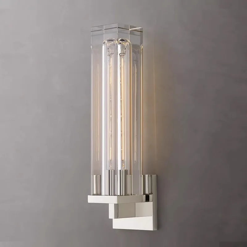 DecorBites™ Bronze Copper Crystal Sconce Wall Lamps for Living Room & Bedroom