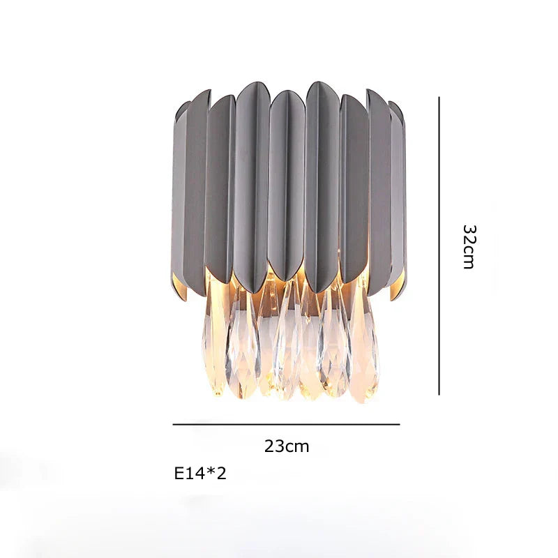 DecorBites™ Crystal Water Droplet Pendant Lights: Elegant LED Dimmable Lamps for Dining Room Foyer