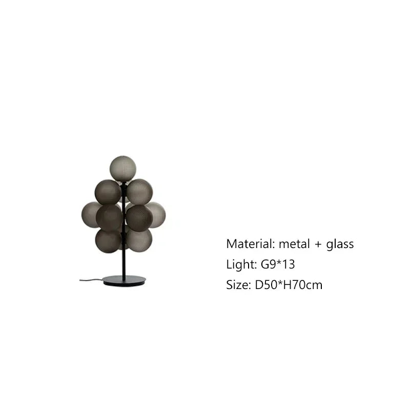 DecorBites™ Bubble Glass LED Floor & Table Lamp Set for Modern Living Room & Bedroom