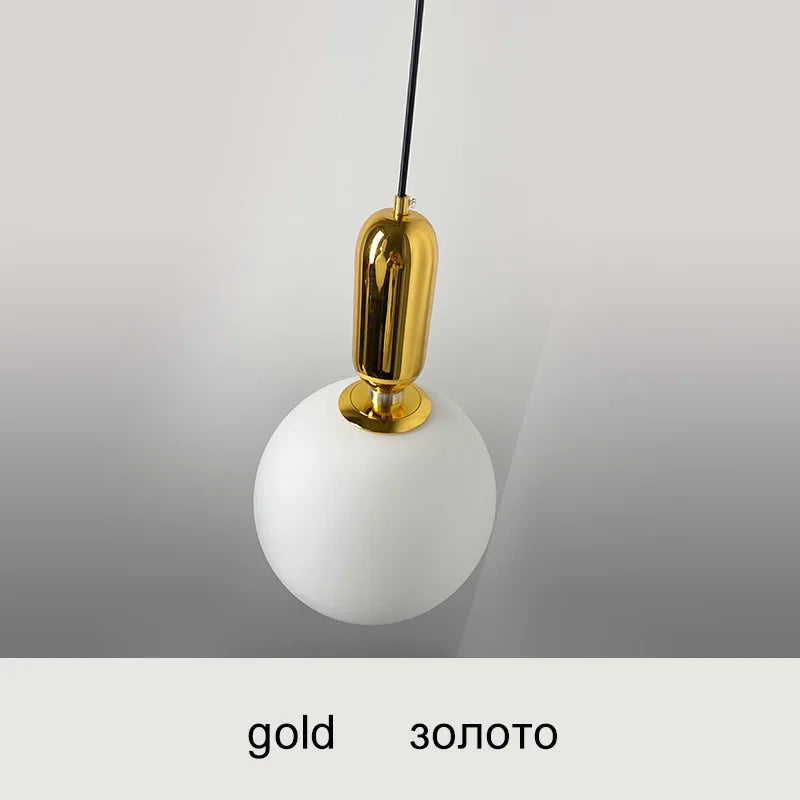 DecorBites™ Glass Ball LED Chandelier for Modern Living Spaces