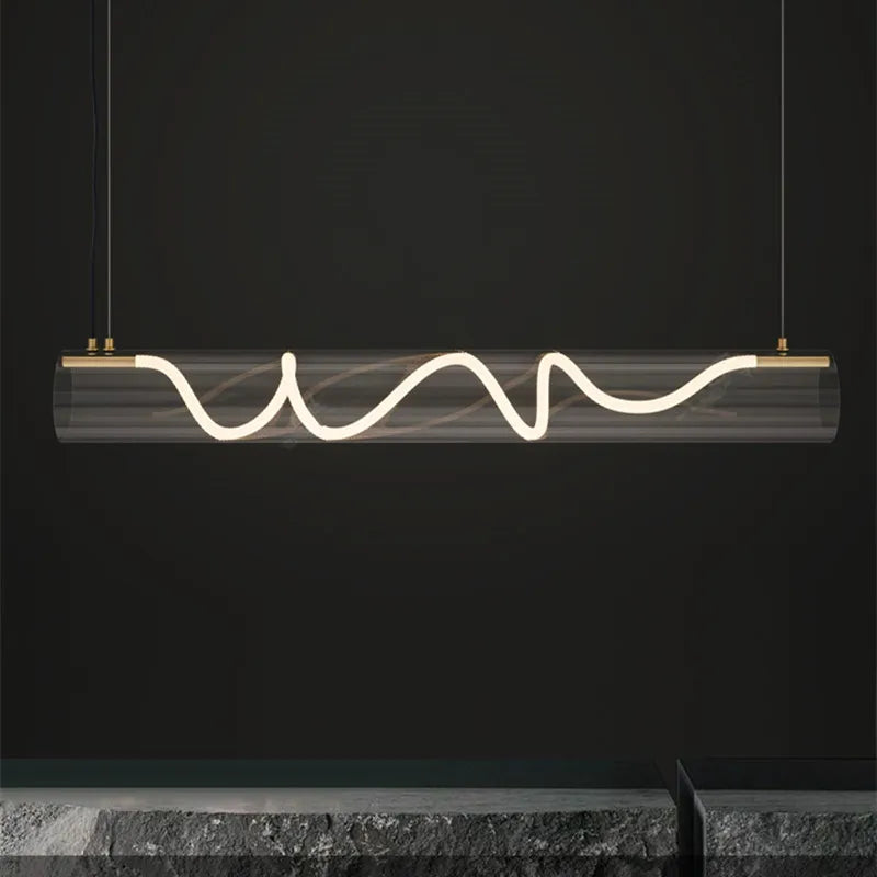 DecorBites™ LED Long Tube Pendant Lights: Stylish Lighting for Home, Restaurant, and Bar