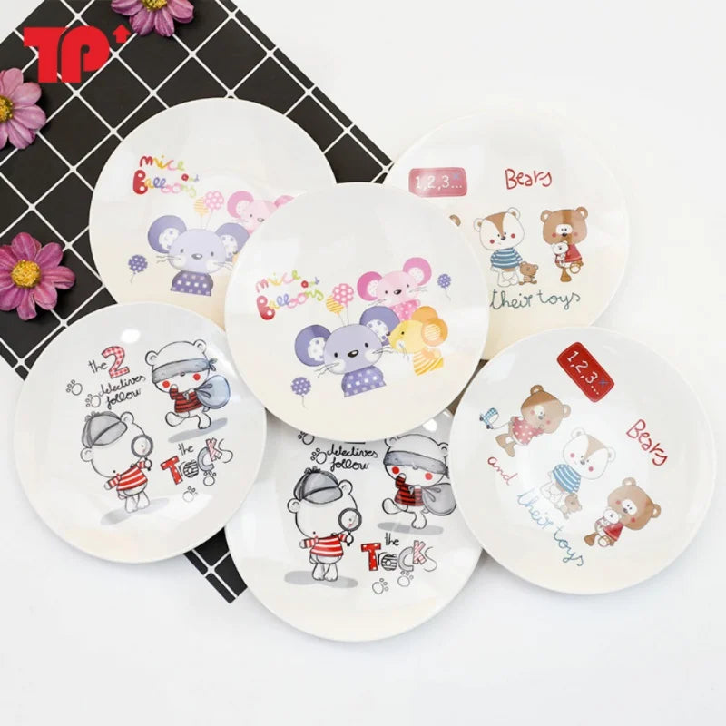 DecorBites™ Bone Snack Plate Set - Small Melamine Dish for Sweets, Cakes, and Treats