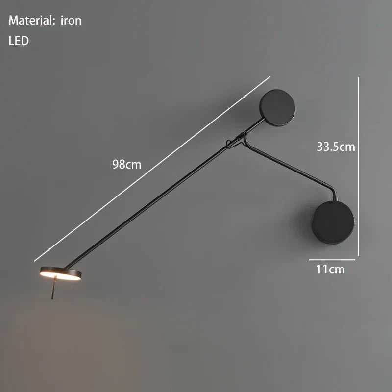 DecorBites™ Black Metal LED Pendant Light: Minimalist Living Room Fixture