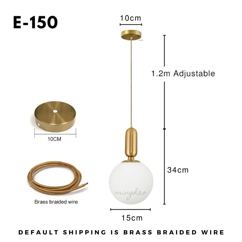 DecorBites™ Glass Ball LED Chandelier - Minimalist Nordic Art for Home, Restaurant, Bar & Bedroom