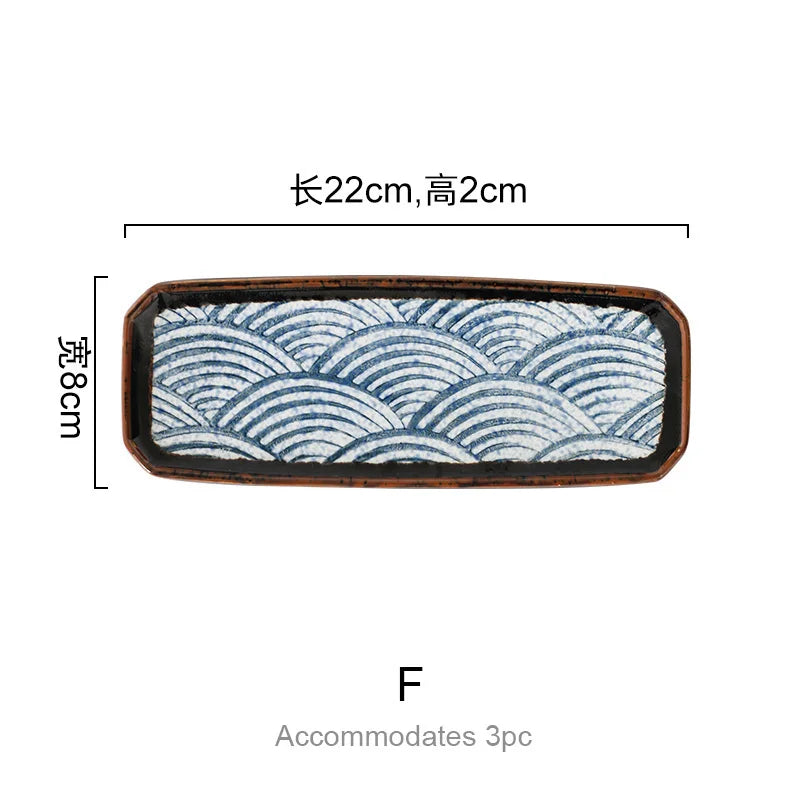 DecorBites™ Blue Ceramics Kitchen Seasoning Set