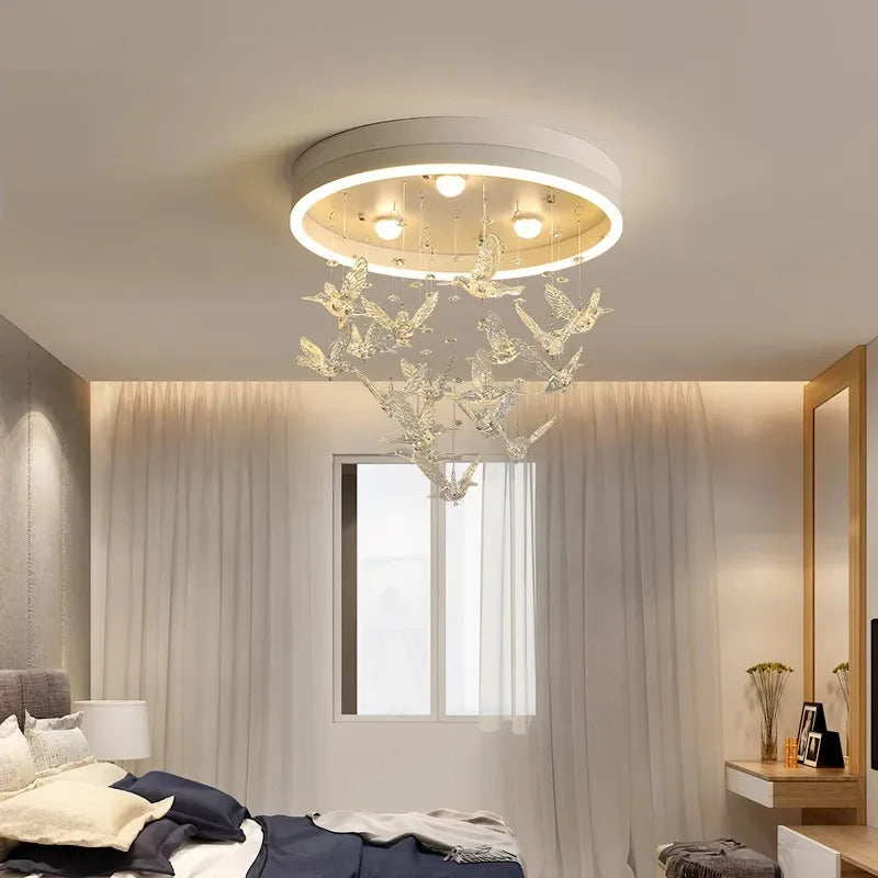 DecorBites™ Flying Bird Ceiling Light: Fashionable and Romantic Kid's Room Decor Lamp