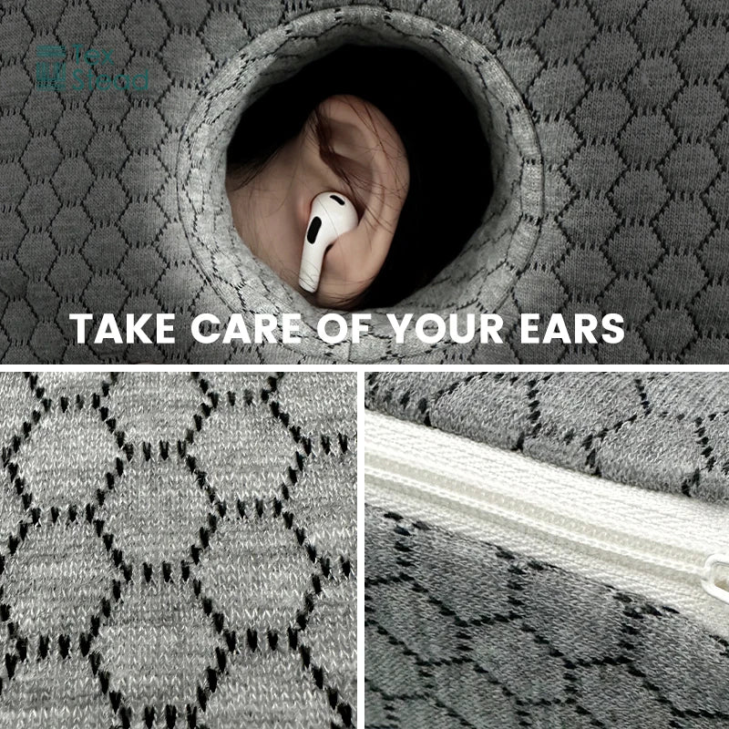 DecorBites™ Ear Guard Pillow: Side Sleeper's Solution for CNH, O-Shaped Support Pillow