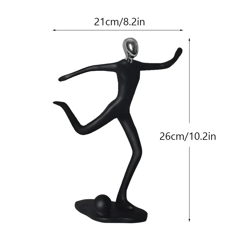 DecorBites™ Abstract Athlete Statue Sculpture for Home Office Decor