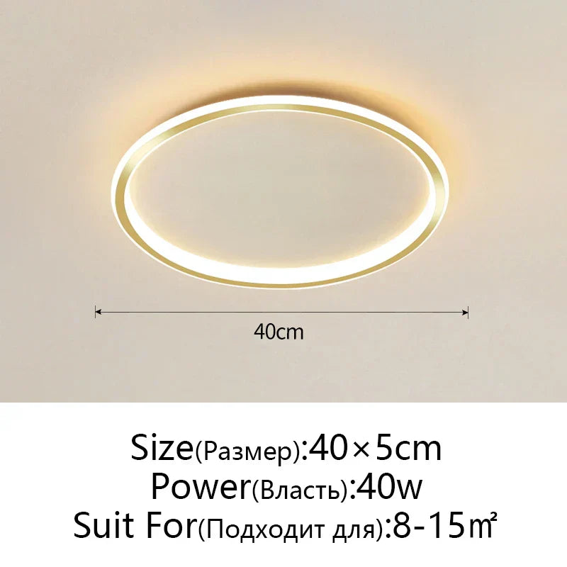 DecorBites™ Dimmable LED Ceiling Light for Modern Nordic Home Living Room Lighting