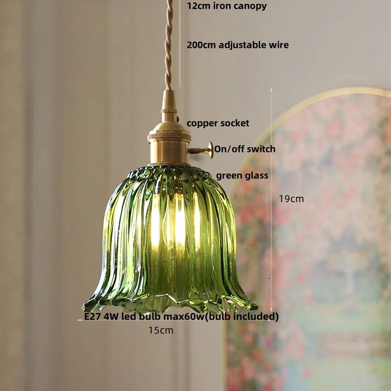 DecorBites™ Clear Glass LED Pendant Light: Modern Nordic Home Lighting Fixture