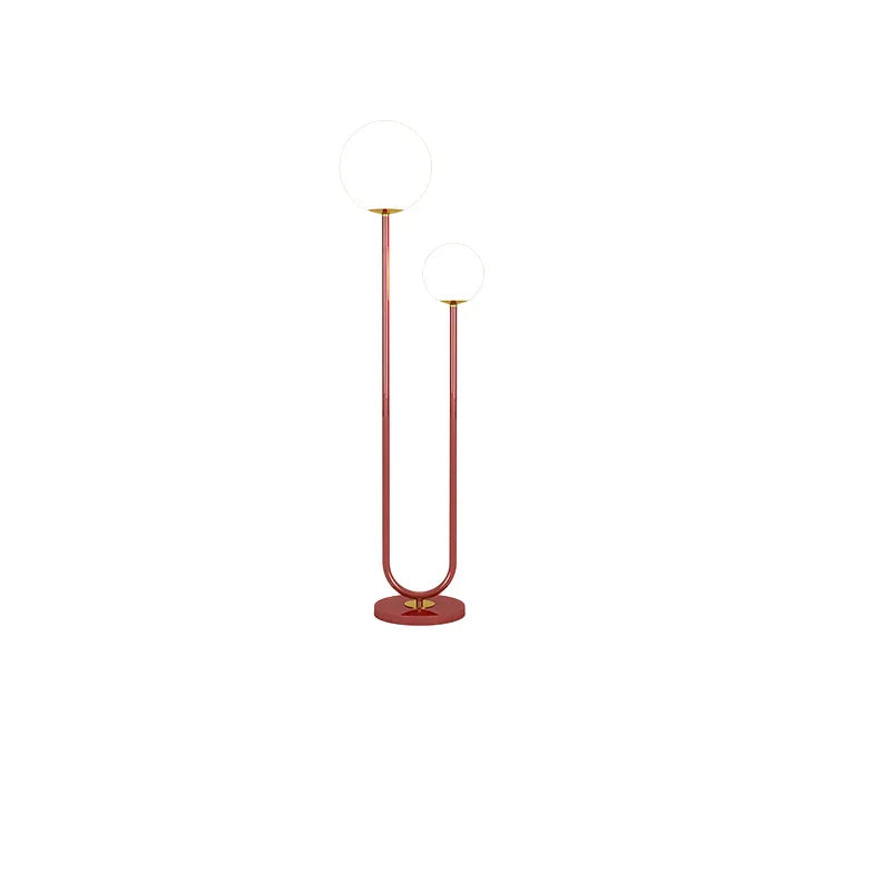 DecorBites™ Black White Metal Floor Lamp 3 Dimming White Glass - Elegant Standing Light for Home