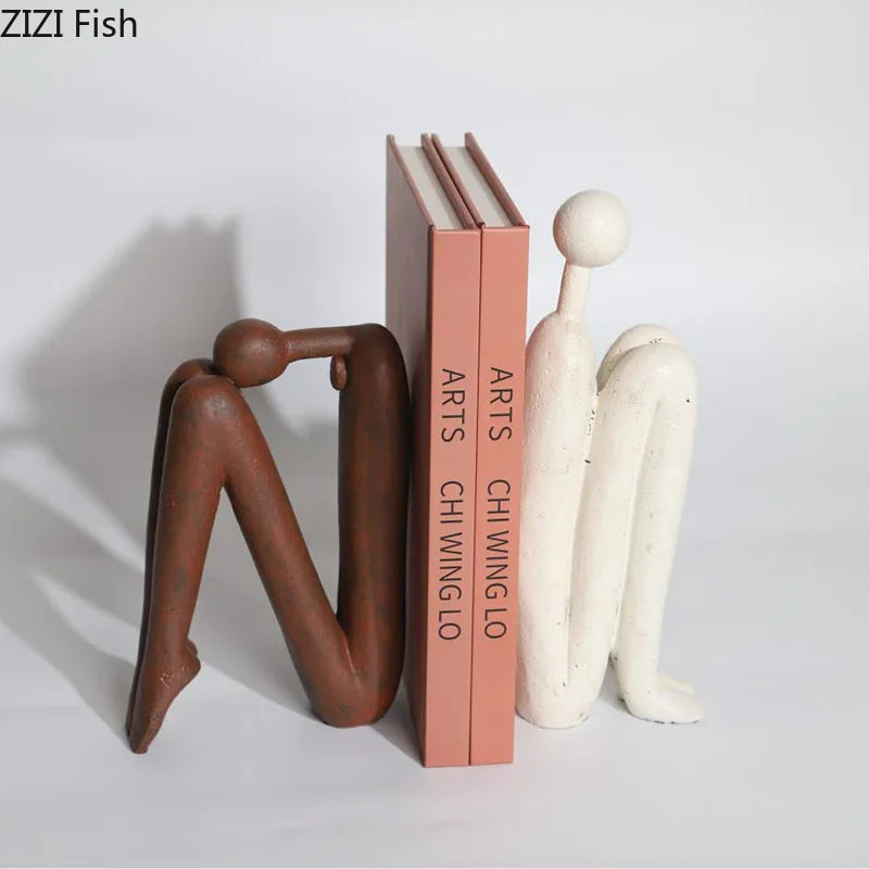 DecorBites™ Abstract Figure Resin Sculpture Desk Decor Modern Home Ornament