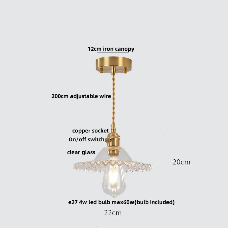 DecorBites™ Green Glass LED Pendant Lights | Nordic Modern Kitchen Hanging Lamp Fixtures