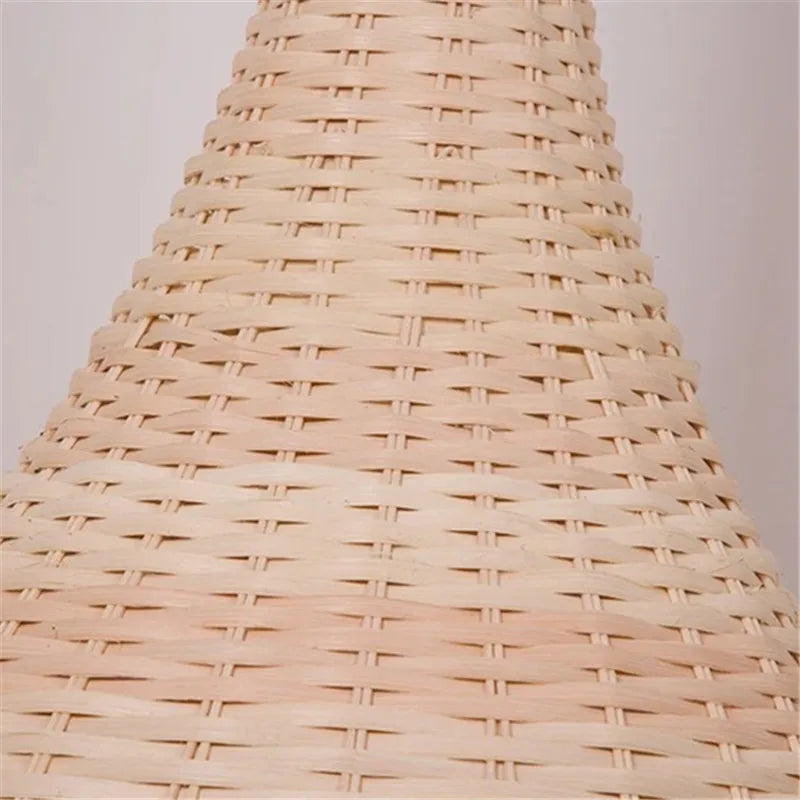 DecorBites™ Bamboo Floor Lamp: Unique Rattan Light for Living Room, Bedroom, Teahouse Decor